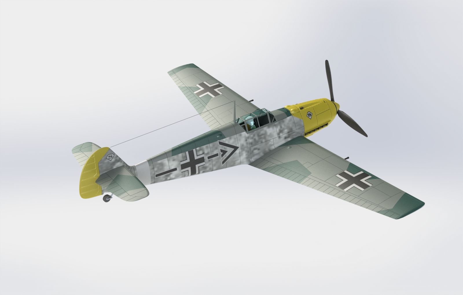 二战战斗机 Messerschmitt 109 E