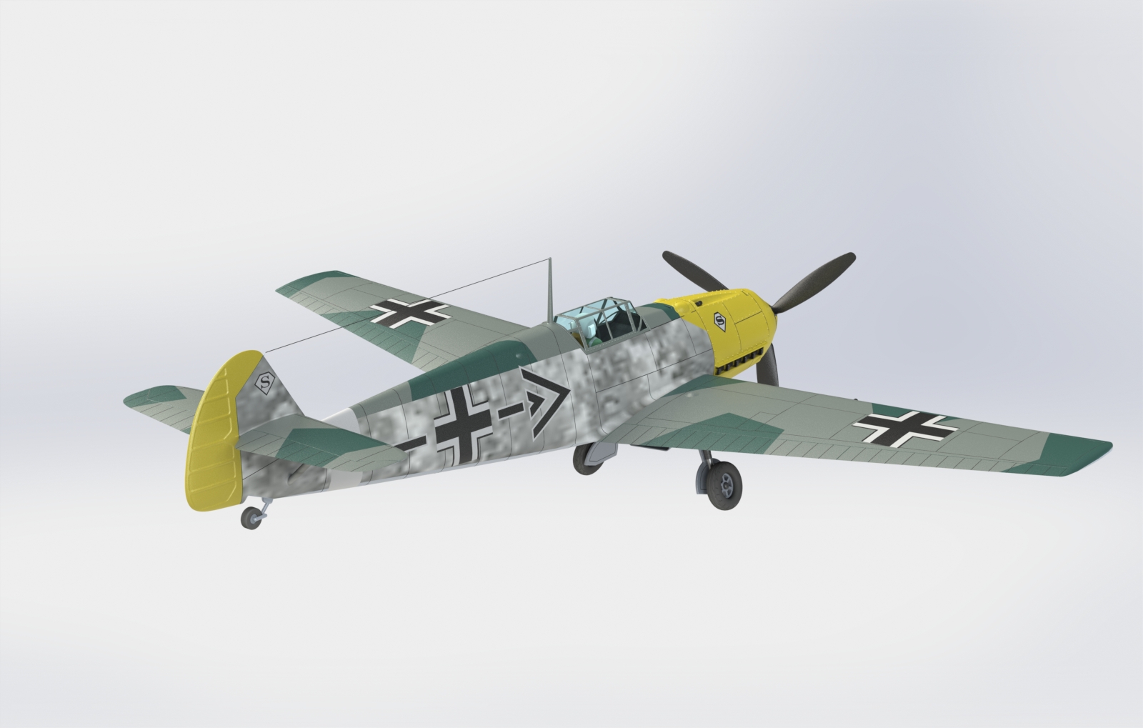 二战战斗机 Messerschmitt 109 E