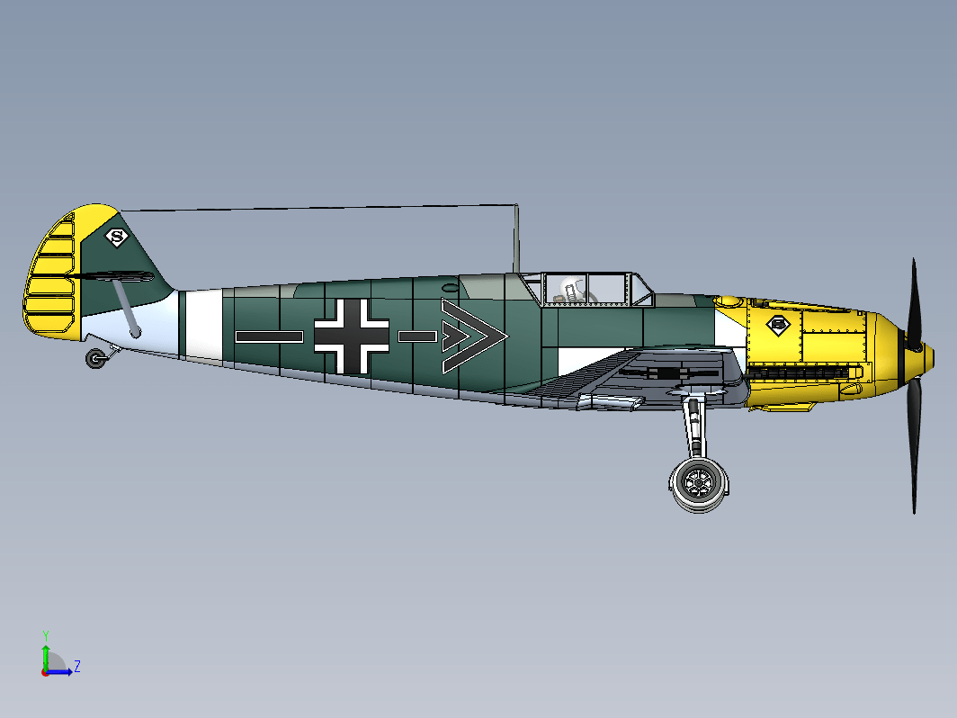 二战战斗机 Messerschmitt 109 E