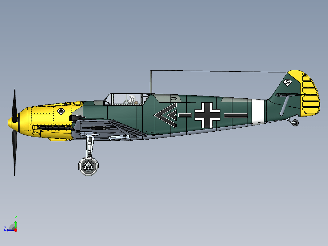 二战战斗机 Messerschmitt 109 E