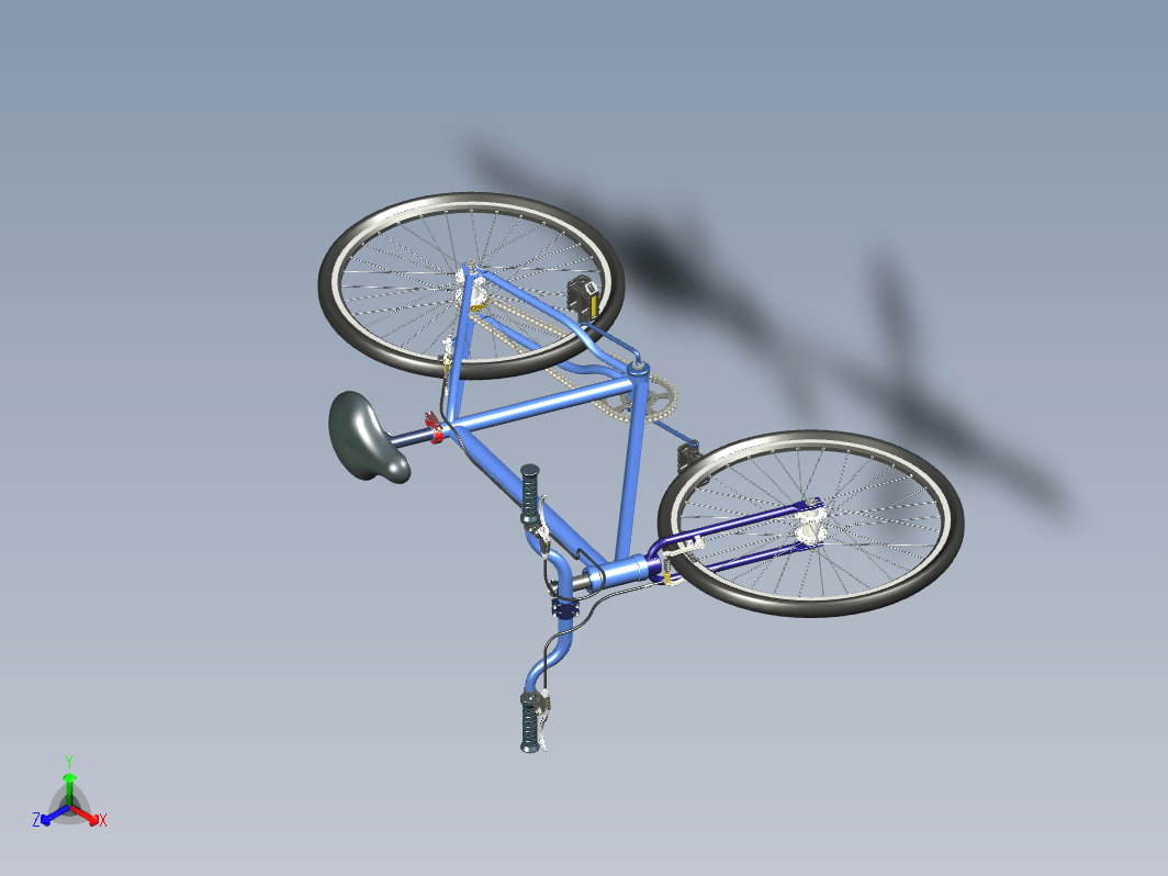 自行车3D数模图纸+STP格式