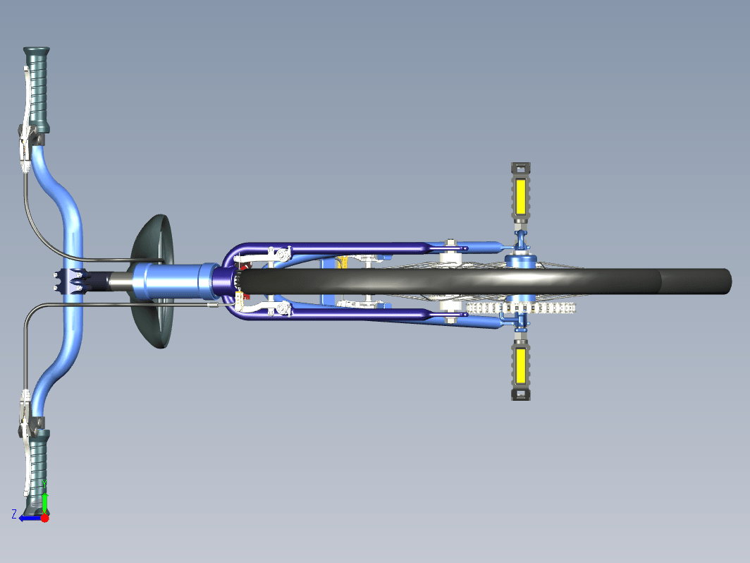 自行车3D数模图纸+STP格式