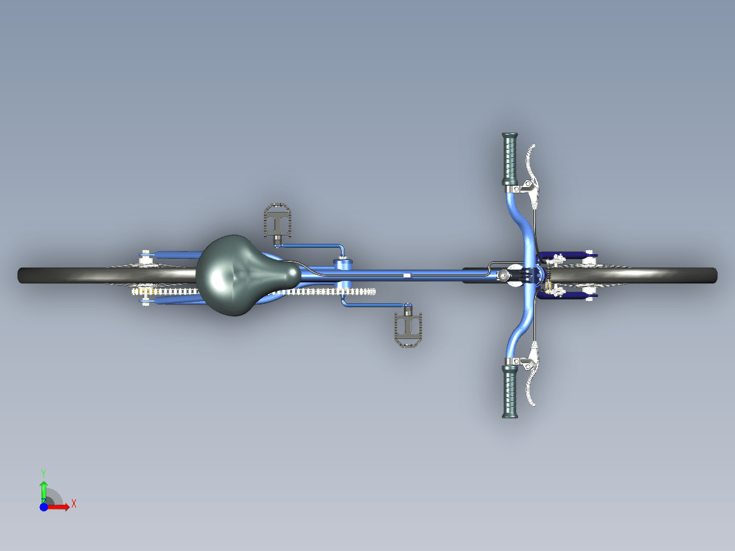 自行车3D数模图纸+STP格式