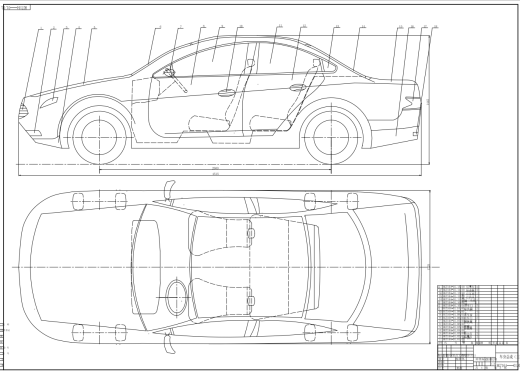 HG7164乘用车总体设计CAD+说明缩略图
