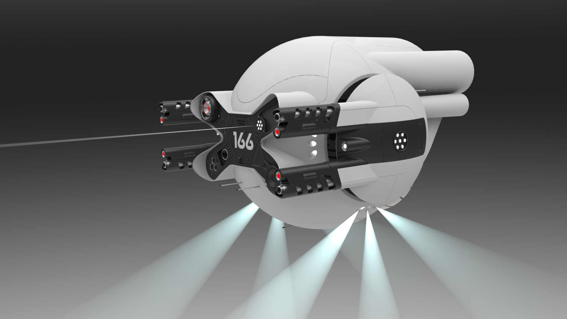 Oblivion Drone科幻飞行器造型