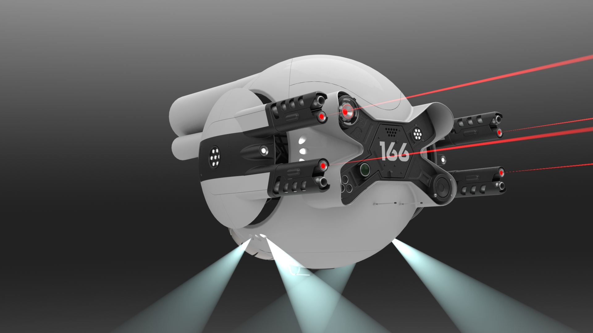 Oblivion Drone科幻飞行器造型