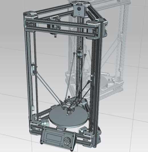 169科塞尔三角洲3D打印机UG设计缩略图