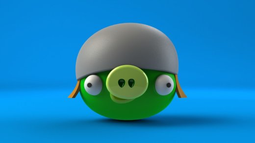 可爱在猪头(愤怒的小鸟版) angry-birds-pig-number-02