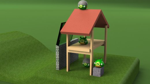 可爱在猪头(愤怒的小鸟版) angry-birds-pig-number-02缩略图