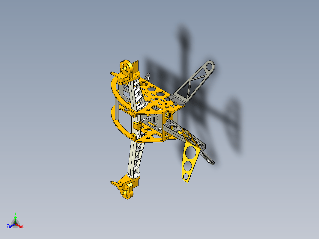 无人机飞行器框架结构 Bicoper