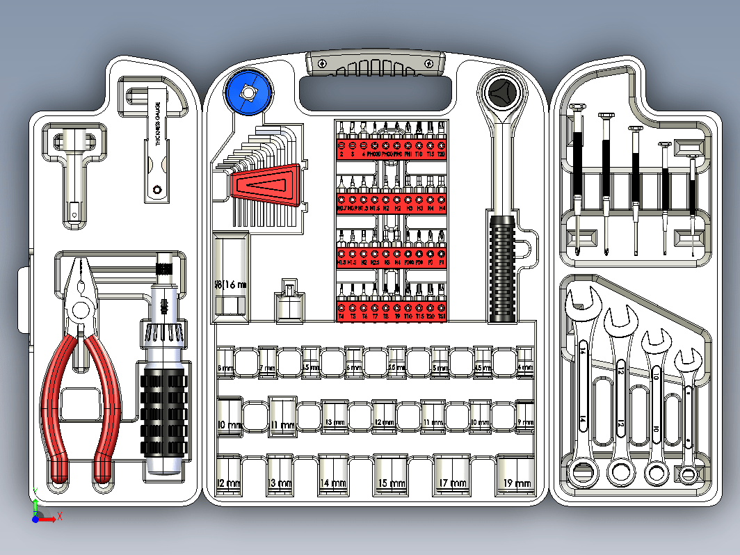 Ensamblaje caja常用工具箱