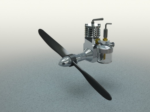 柴油航空发动机 ML Midge 0.8cc