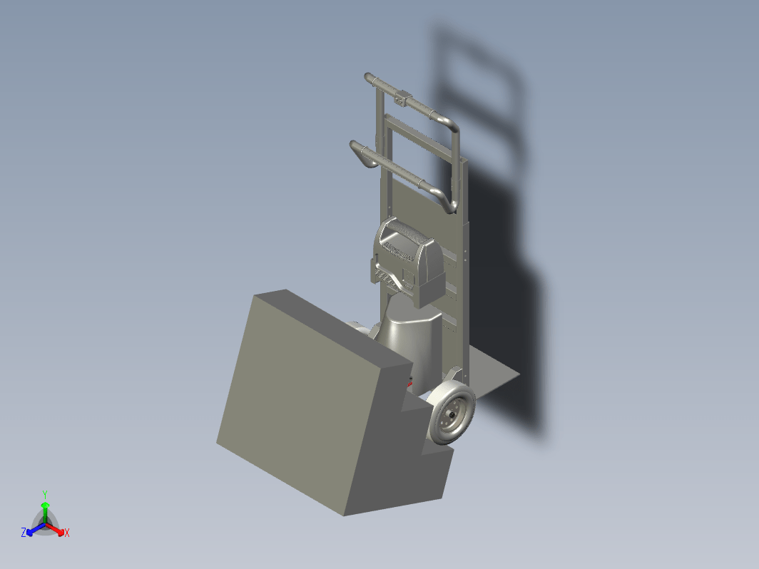 爬楼机设计三维ProE5.0带参+CAD+说明书