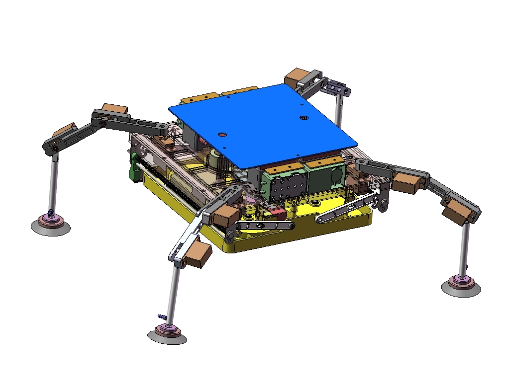 玻璃幕墙清洗机器人系统设计三维SW2021带参+CAD+说明书