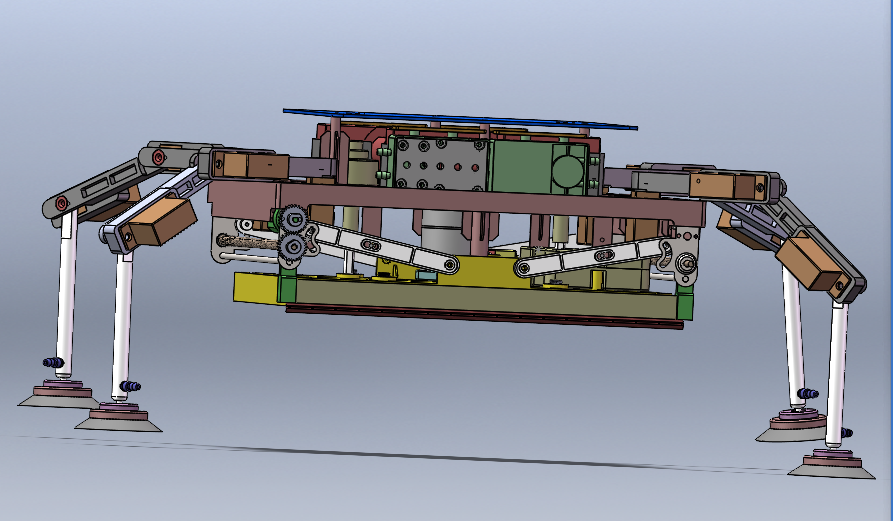 玻璃幕墙清洗机器人系统设计三维SW2021带参+CAD+说明书