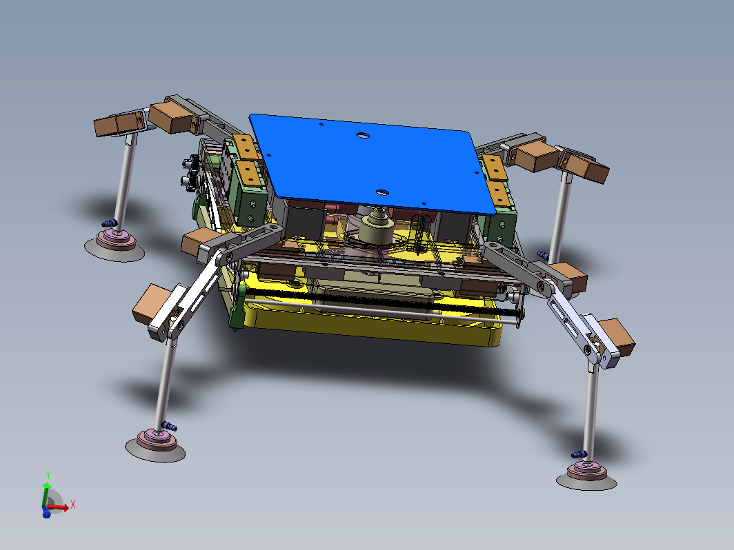 玻璃幕墙清洗机器人系统设计三维SW2021带参+CAD+说明书