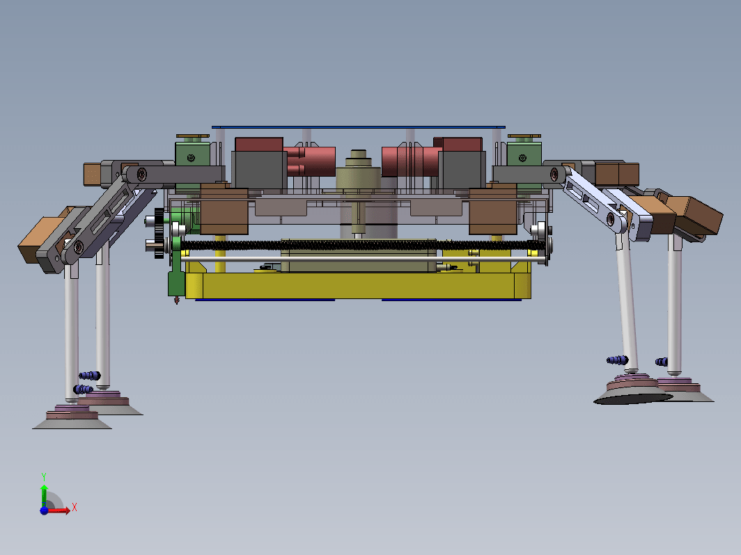 玻璃幕墙清洗机器人系统设计三维SW2021带参+CAD+说明书