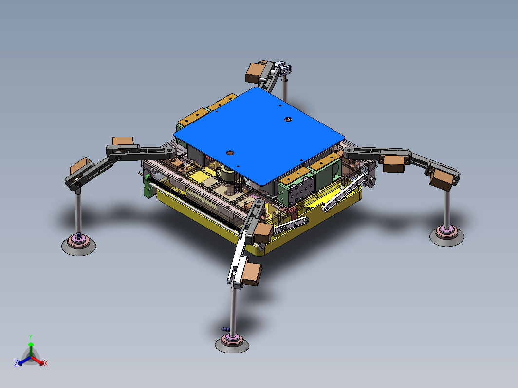 玻璃幕墙清洗机器人系统设计三维SW2021带参+CAD+说明书