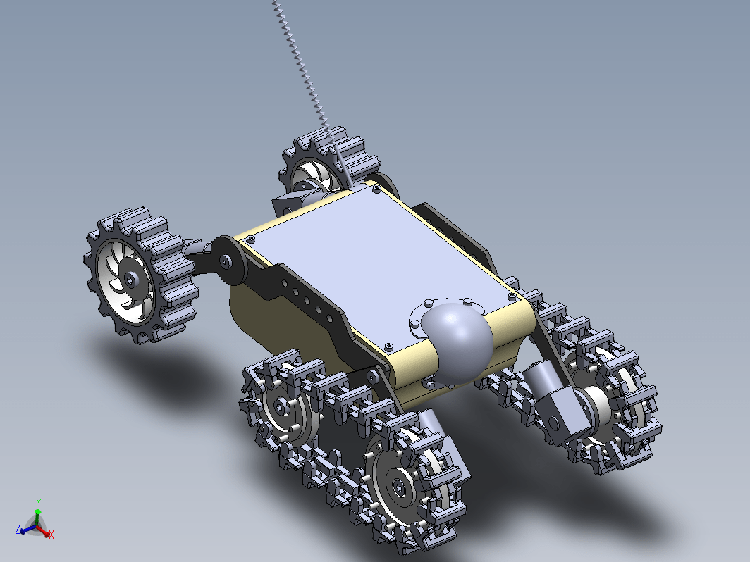 简易履带轮无人车UGV