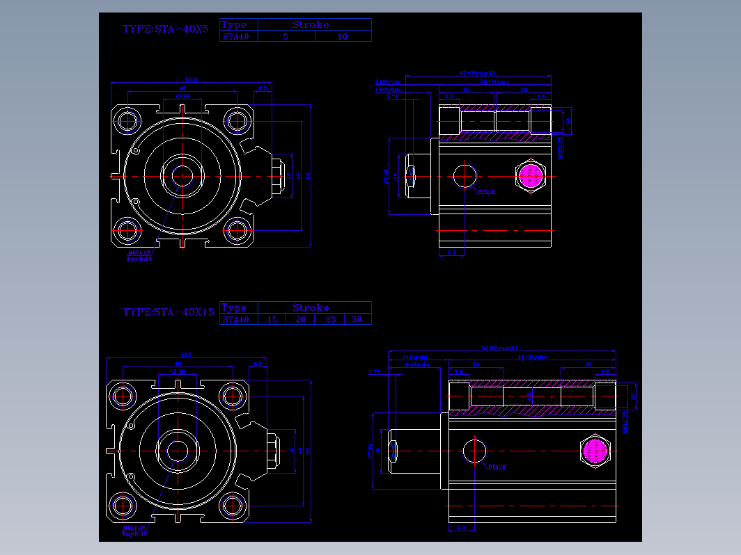 SDA气缸 83-STA-40-BZN