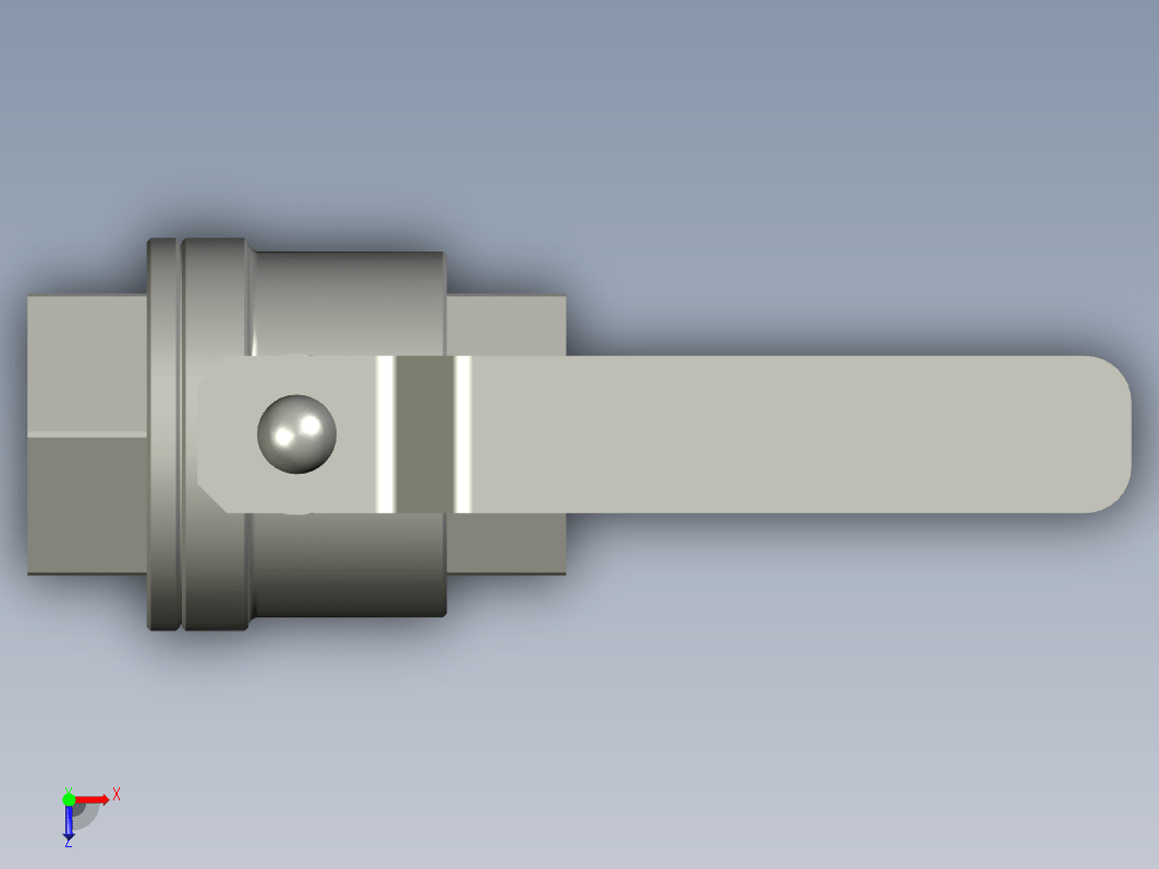 手动球阀CATIA图