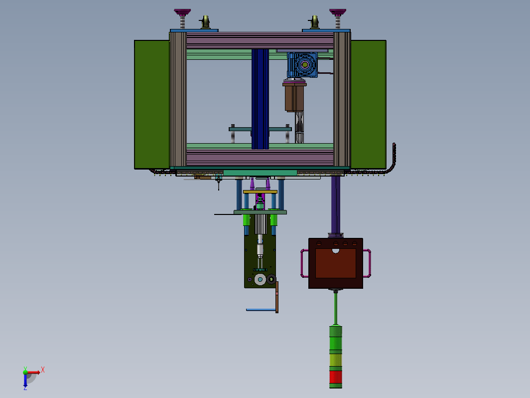 口罩机耳带半自动焊接机（焊带机）3D+工程图