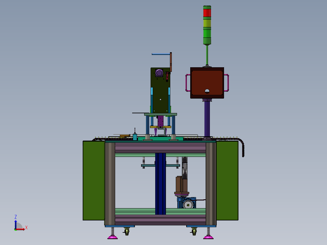 口罩机耳带半自动焊接机（焊带机）3D+工程图