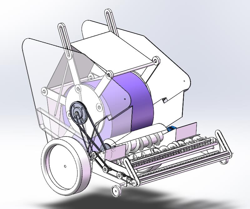 玉米秸秆打捆机设计秸秆回收机设计三维SW2020带参+CAD+说明书