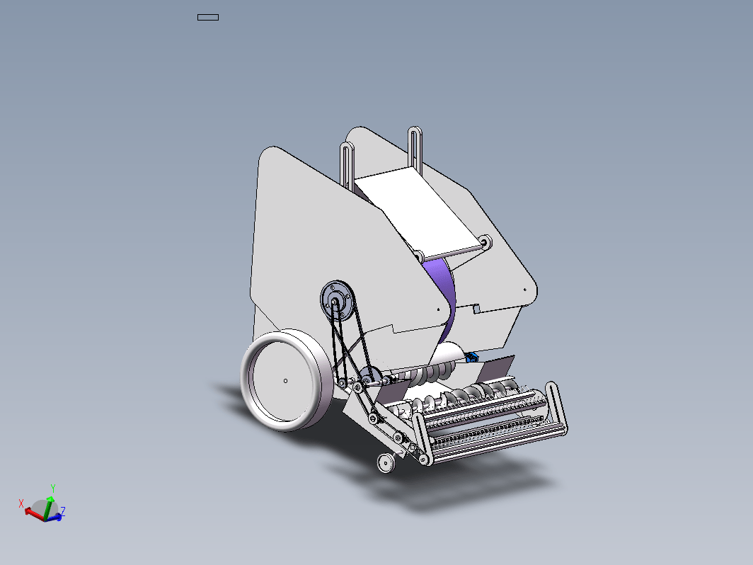 玉米秸秆打捆机设计秸秆回收机设计三维SW2020带参+CAD+说明书