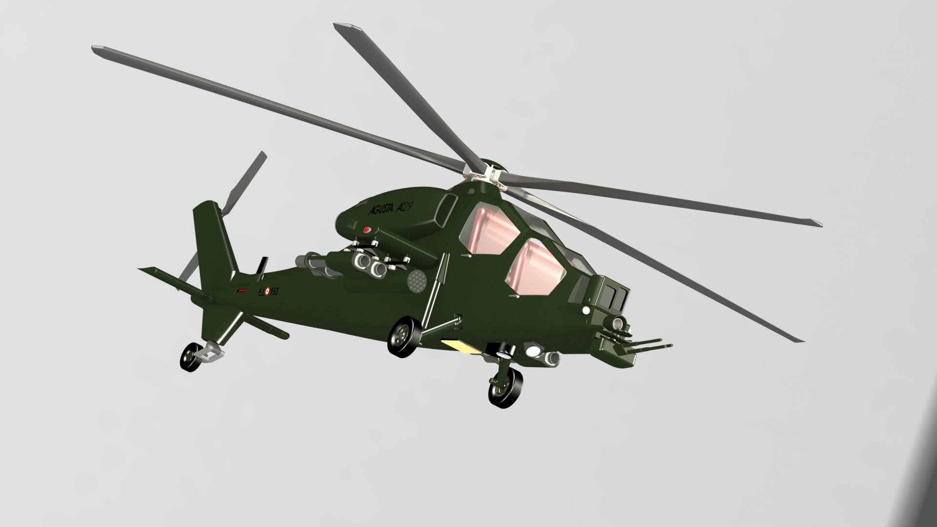 直升机 Agusta 129 Mangusta