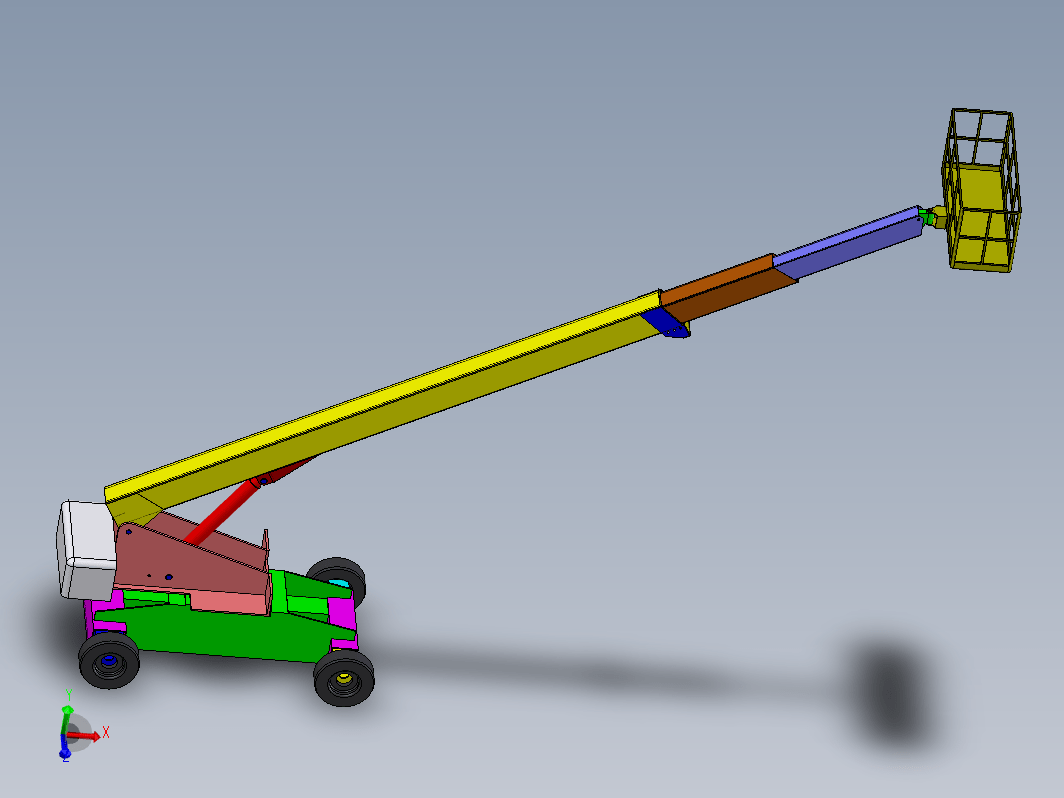 GKC25A自行式高空作业车三维SW2012带参