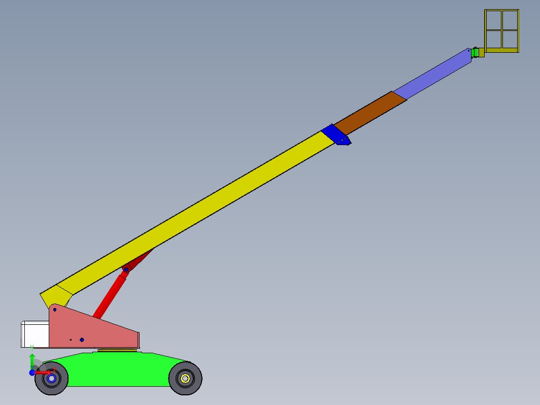 GKC25A自行式高空作业车三维SW2012带参