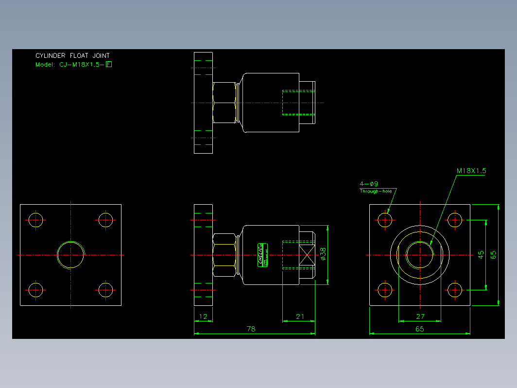 气缸 CjM1815F