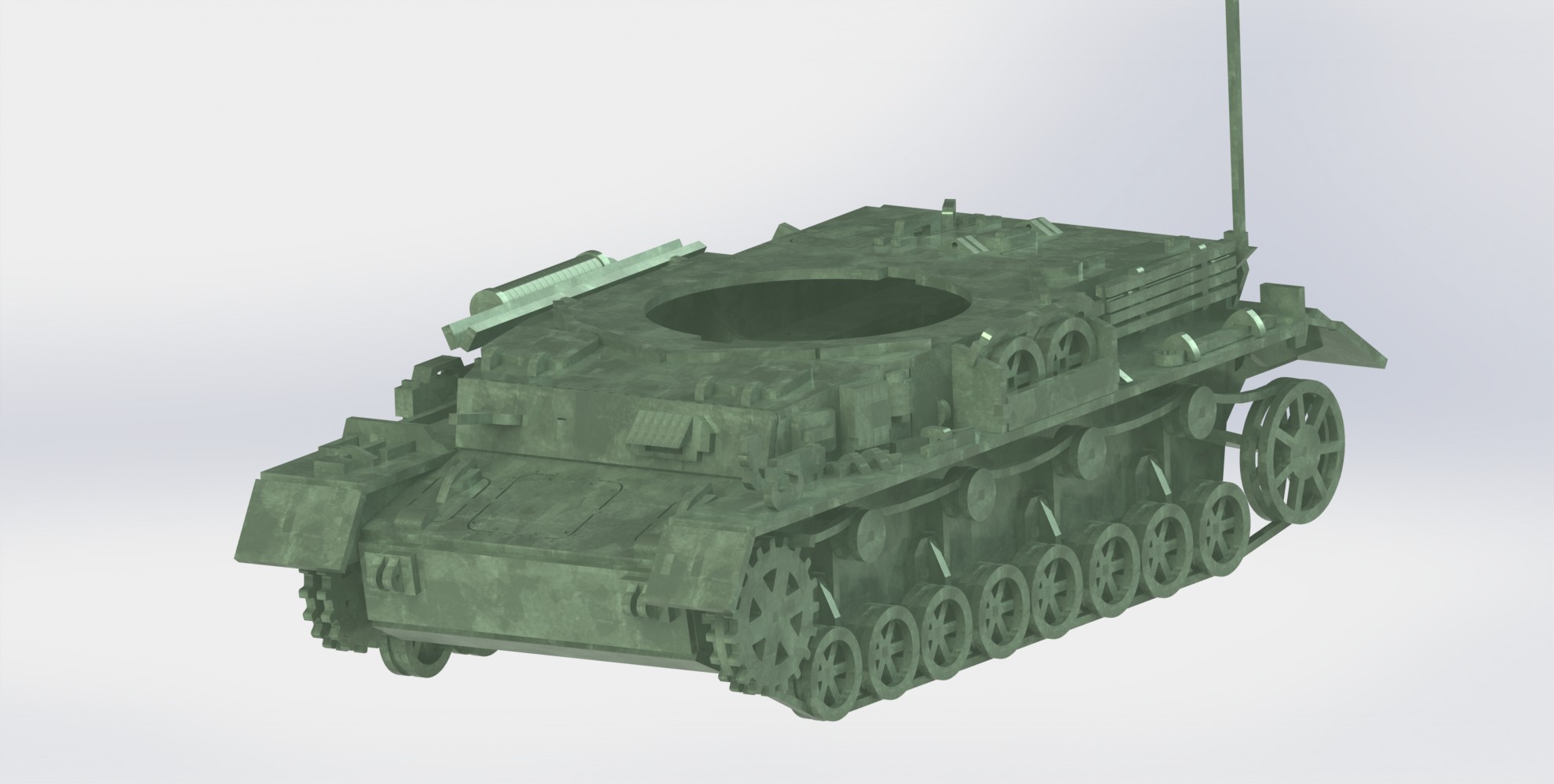 Panzerkampfwagen IV德军坦克模型