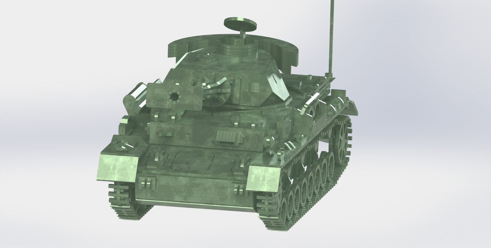 Panzerkampfwagen IV德军坦克模型