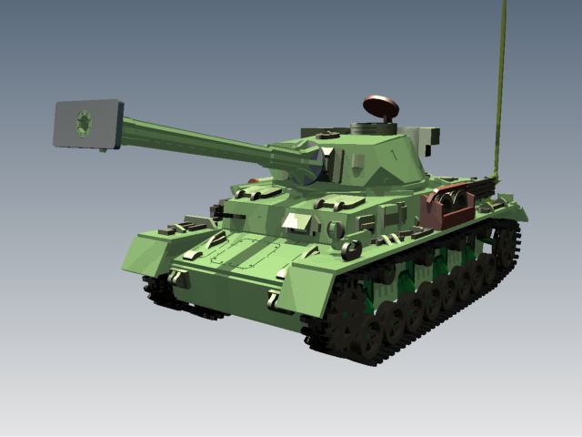 Panzerkampfwagen IV德军坦克模型