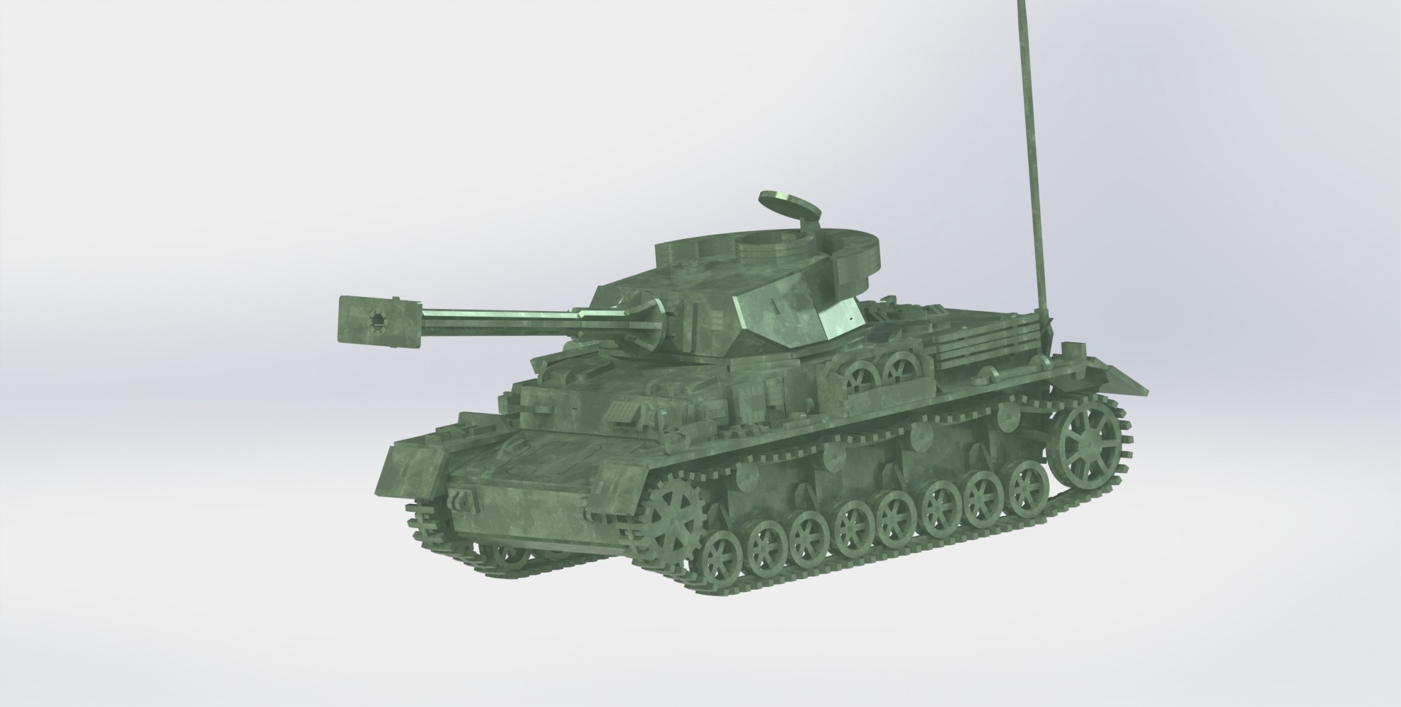 Panzerkampfwagen IV德军坦克模型