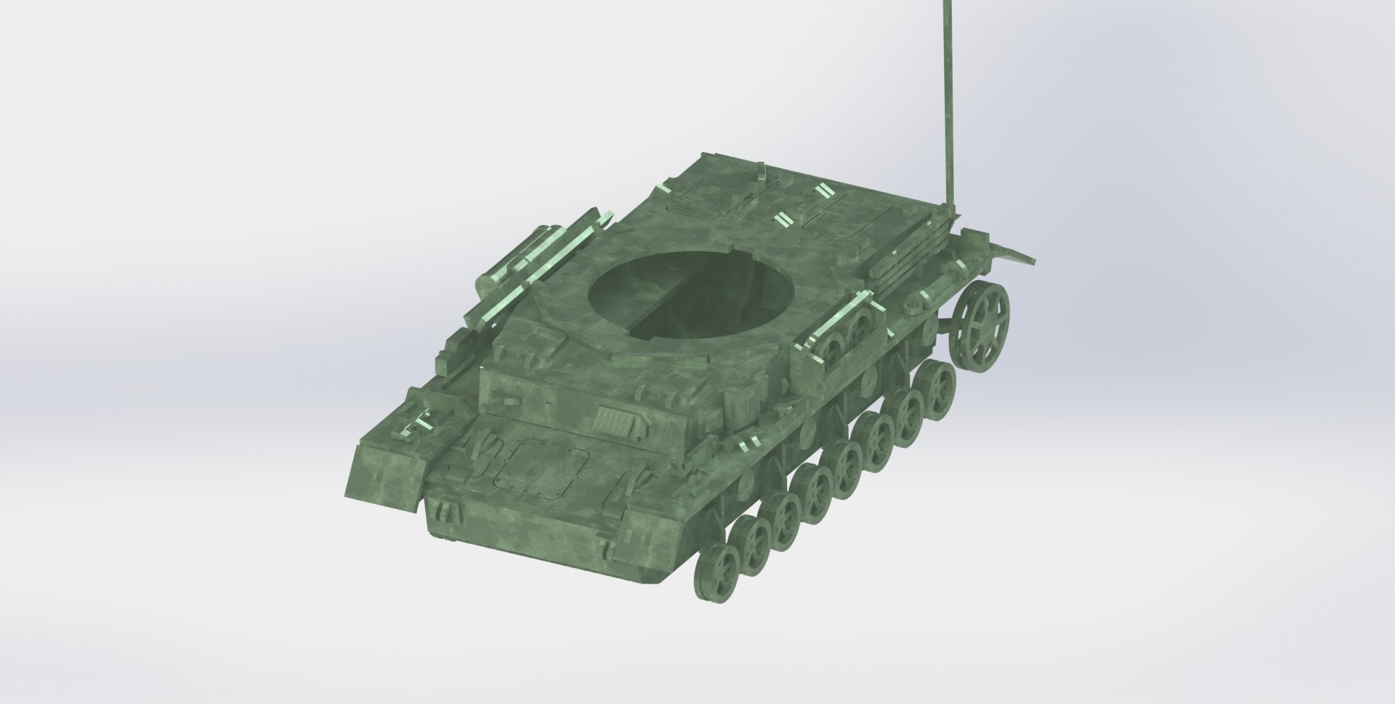 Panzerkampfwagen IV德军坦克模型