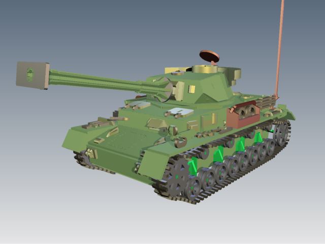 Panzerkampfwagen IV德军坦克模型