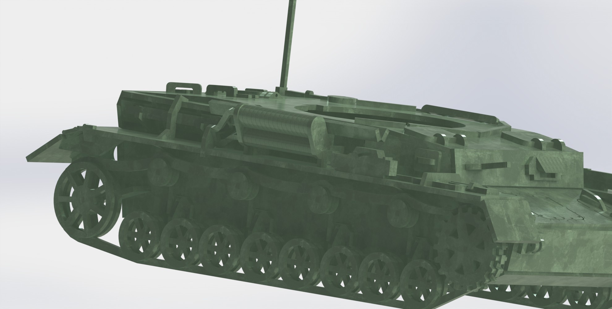 Panzerkampfwagen IV德军坦克模型