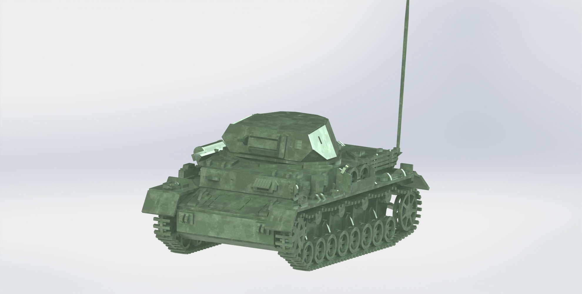 Panzerkampfwagen IV德军坦克模型