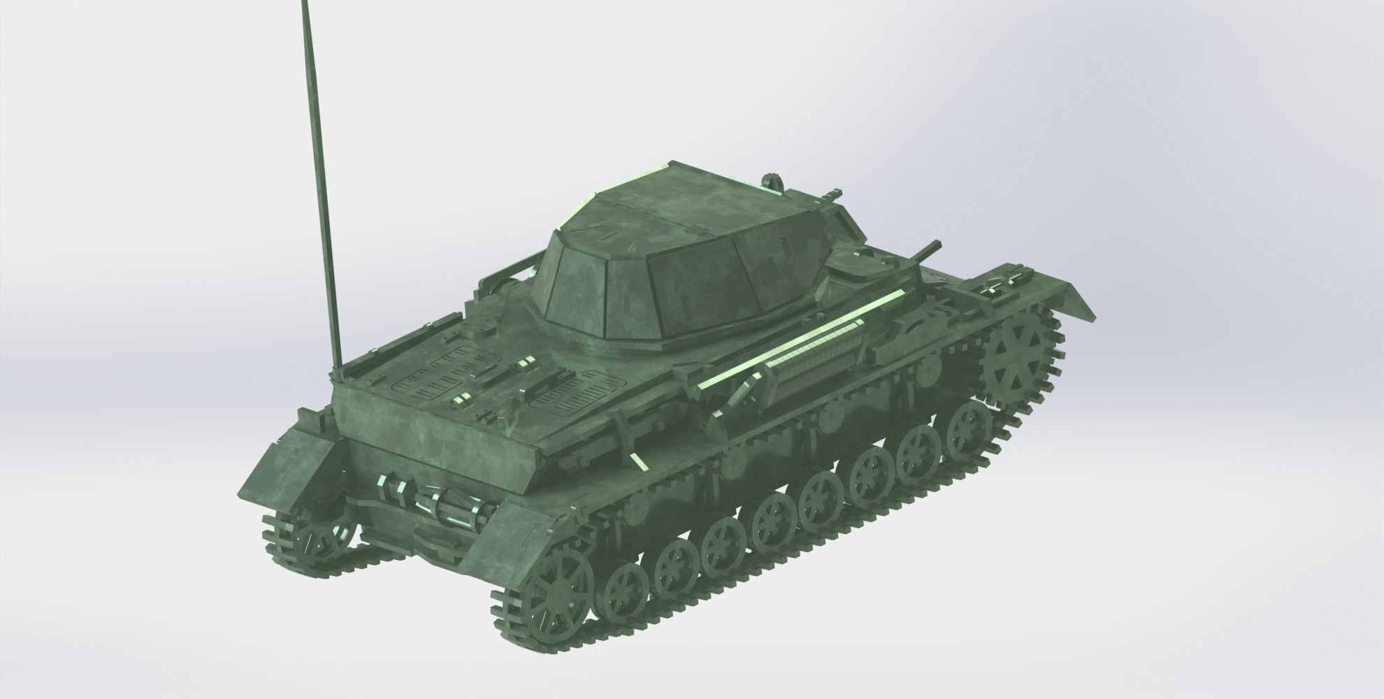 Panzerkampfwagen IV德军坦克模型