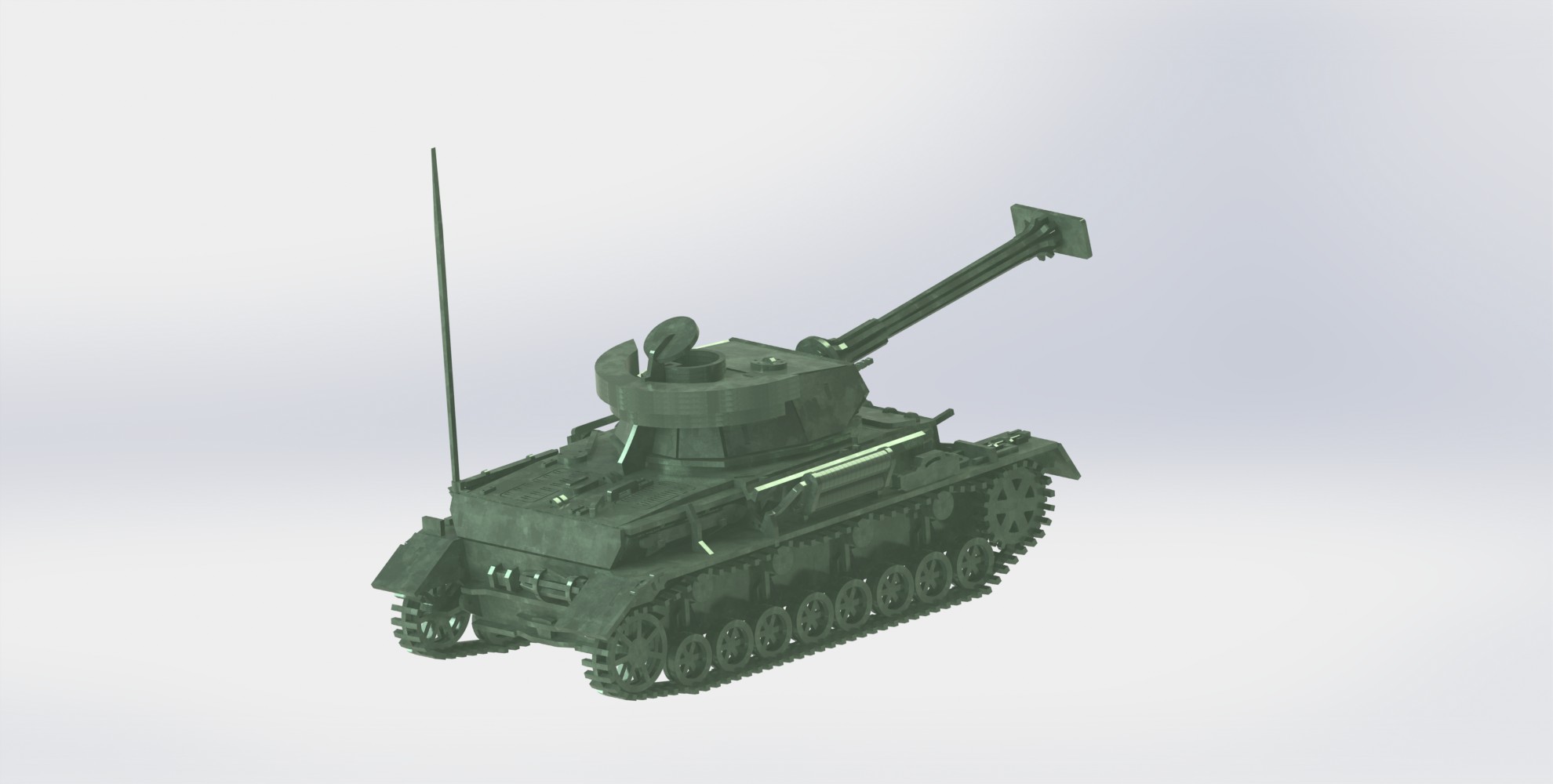 Panzerkampfwagen IV德军坦克模型