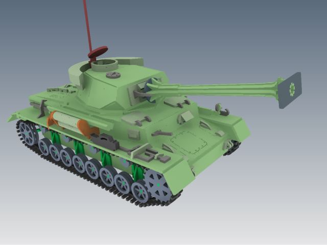 Panzerkampfwagen IV德军坦克模型