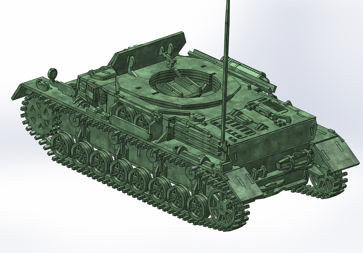 Panzerkampfwagen IV德军坦克模型