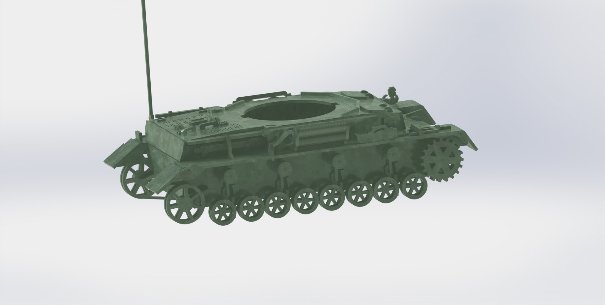 Panzerkampfwagen IV德军坦克模型