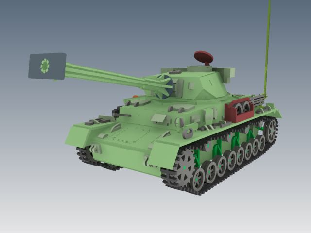 Panzerkampfwagen IV德军坦克模型