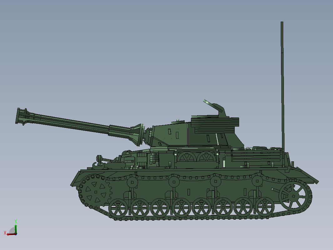 Panzerkampfwagen IV德军坦克模型