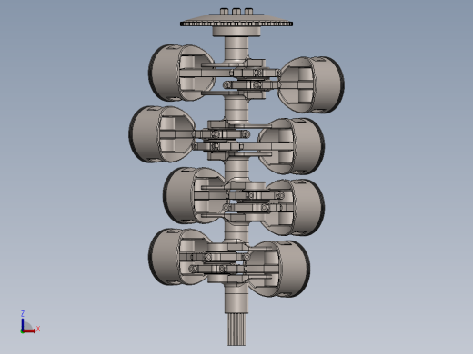 Solid Works V8 发动机运动缩略图