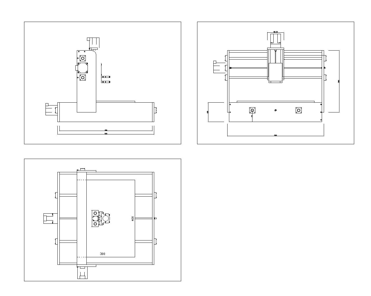 cnc1雕刻机设计图 CAD